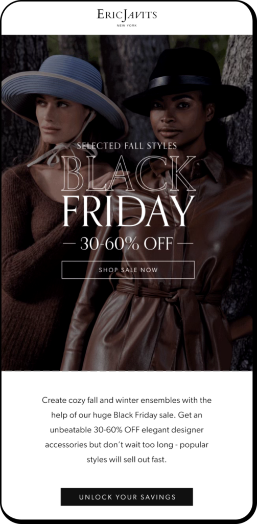 Eric Javits campaign creative